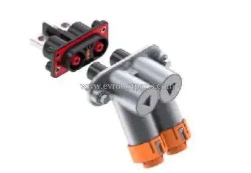 YGC1033A-EV-S2PW/I 120° Angled High Voltage EV Plug Connector