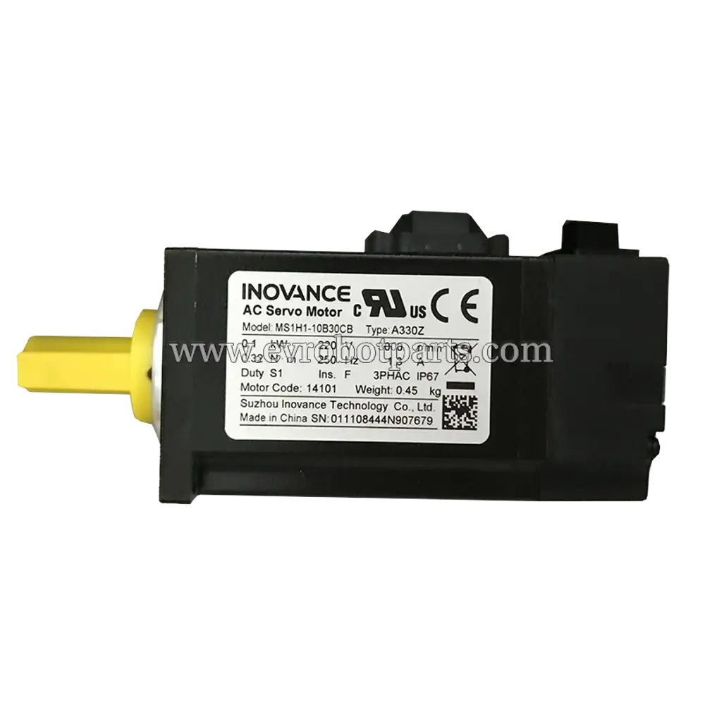 INOVANCE MS1H1-10B30CB-A330Z 100W AC Servo Motor with Product Nameplate and Specifications
