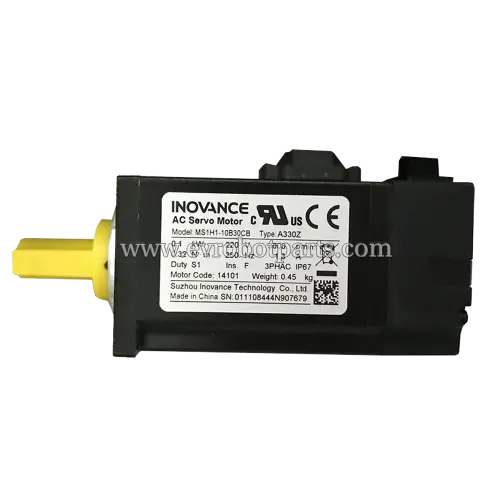 INOVANCE MS1H1-10B30CB-A330Z 100W AC Servo Motor with Product Nameplate and Specifications